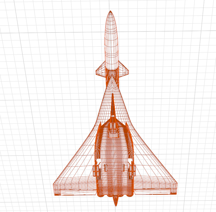 SUKHOI T-4 SOTKA - THE CARRIER KILLER - Low-poly 3D model_71