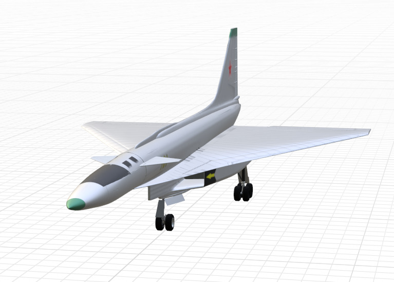 SUKHOI T-4 SOTKA - THE CARRIER KILLER - Low-poly 3D model_12