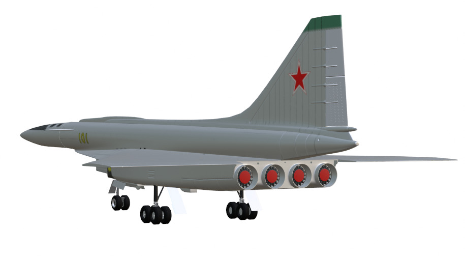 SUKHOI T-4 SOTKA - THE CARRIER KILLER - Low-poly 3D model_20