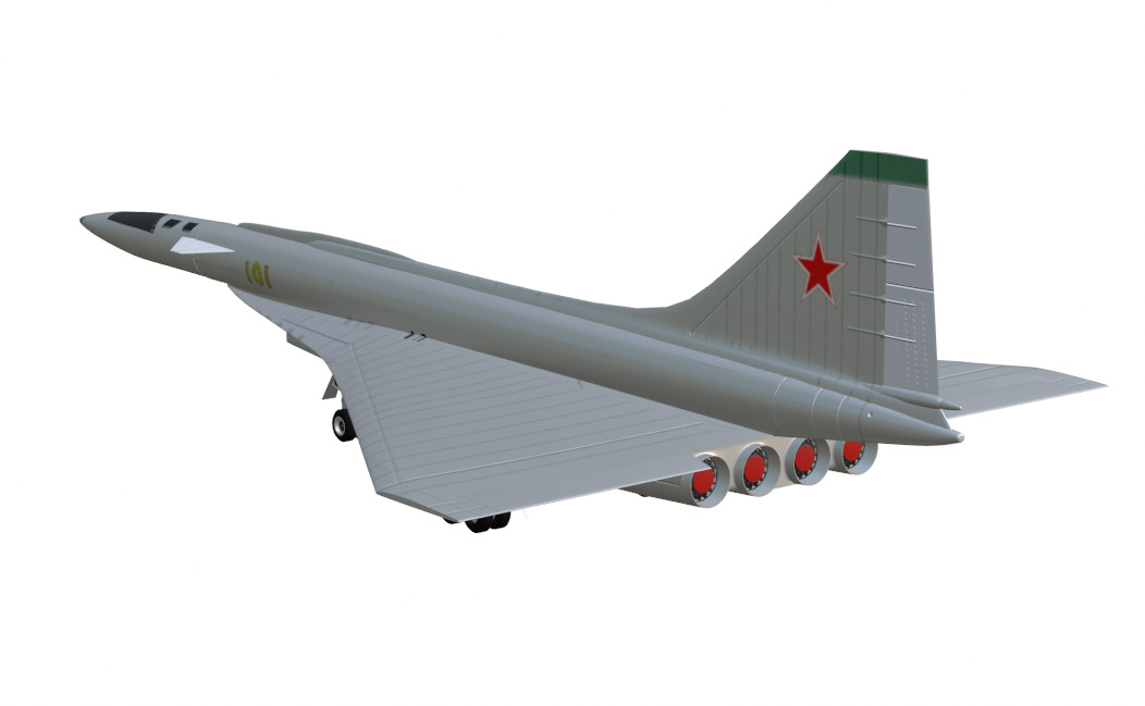 SUKHOI T-4 SOTKA - THE CARRIER KILLER - Low-poly 3D model_26