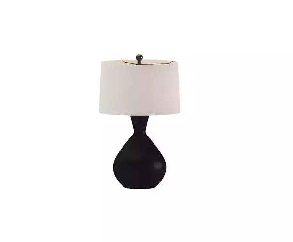 Hartley  Table Lamp Dark Gray 3D model