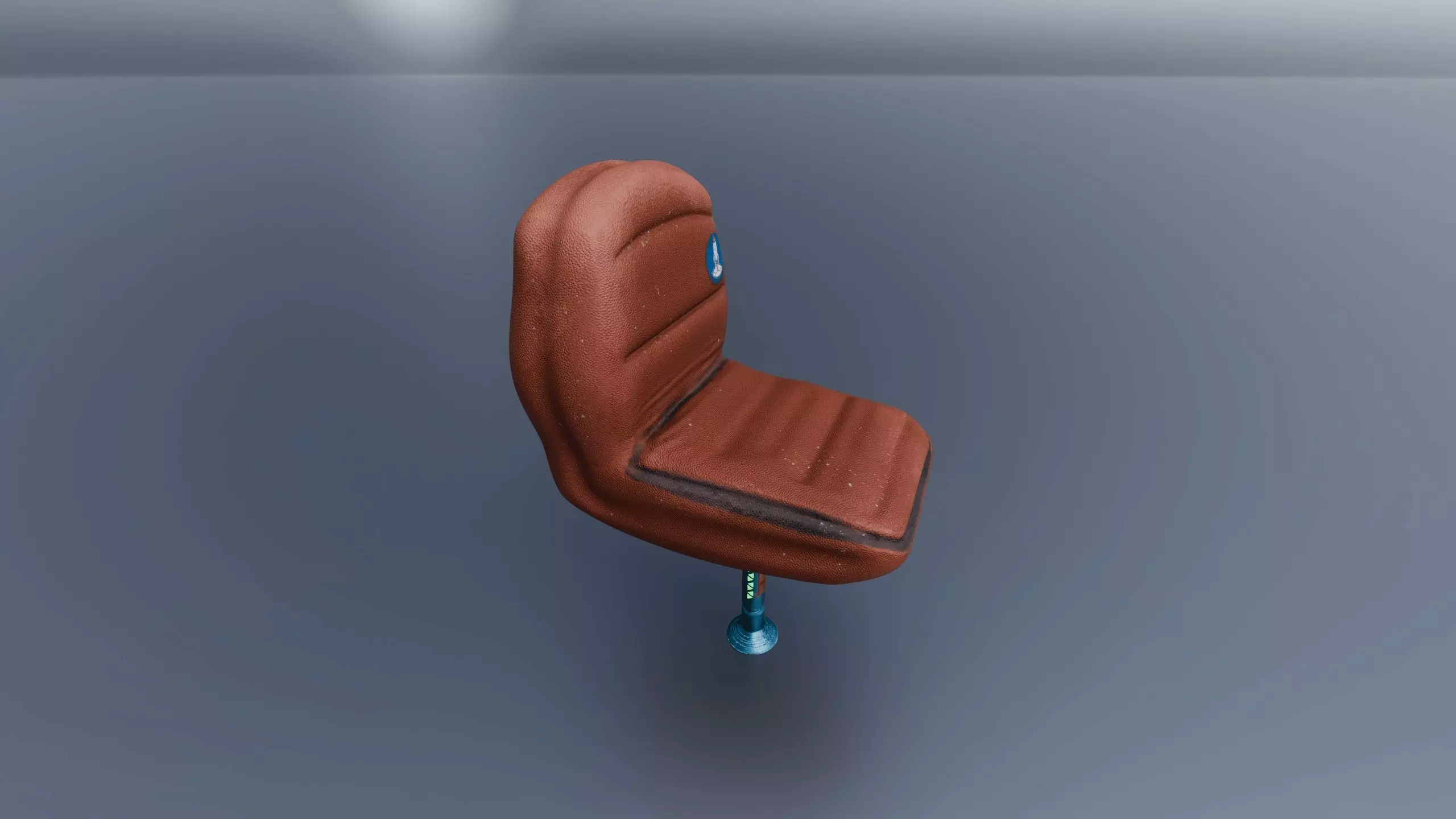 Stylized commander chair sci-fi 3D model_0
