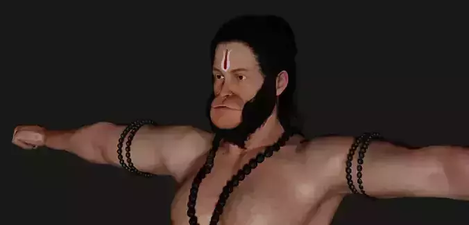 Lord hanuman 3D model