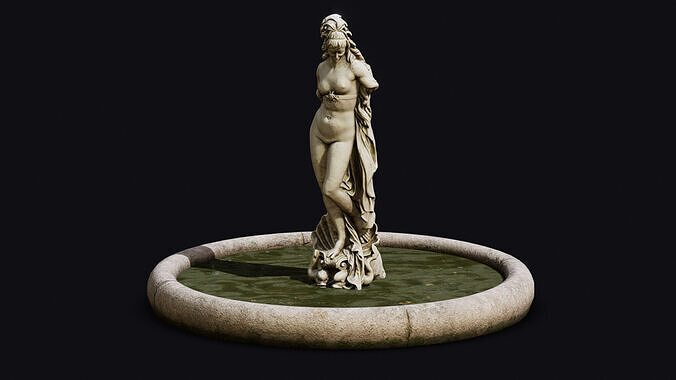 Venus Fountain Low-poly 3D model