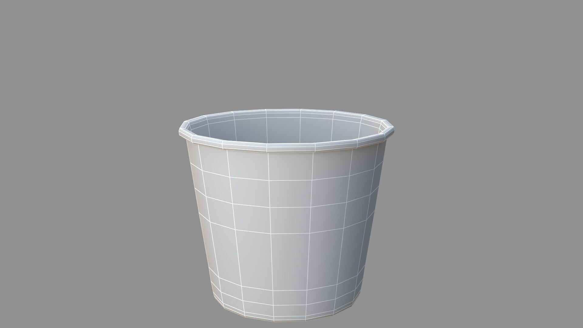 popcorn tub 3D model_8