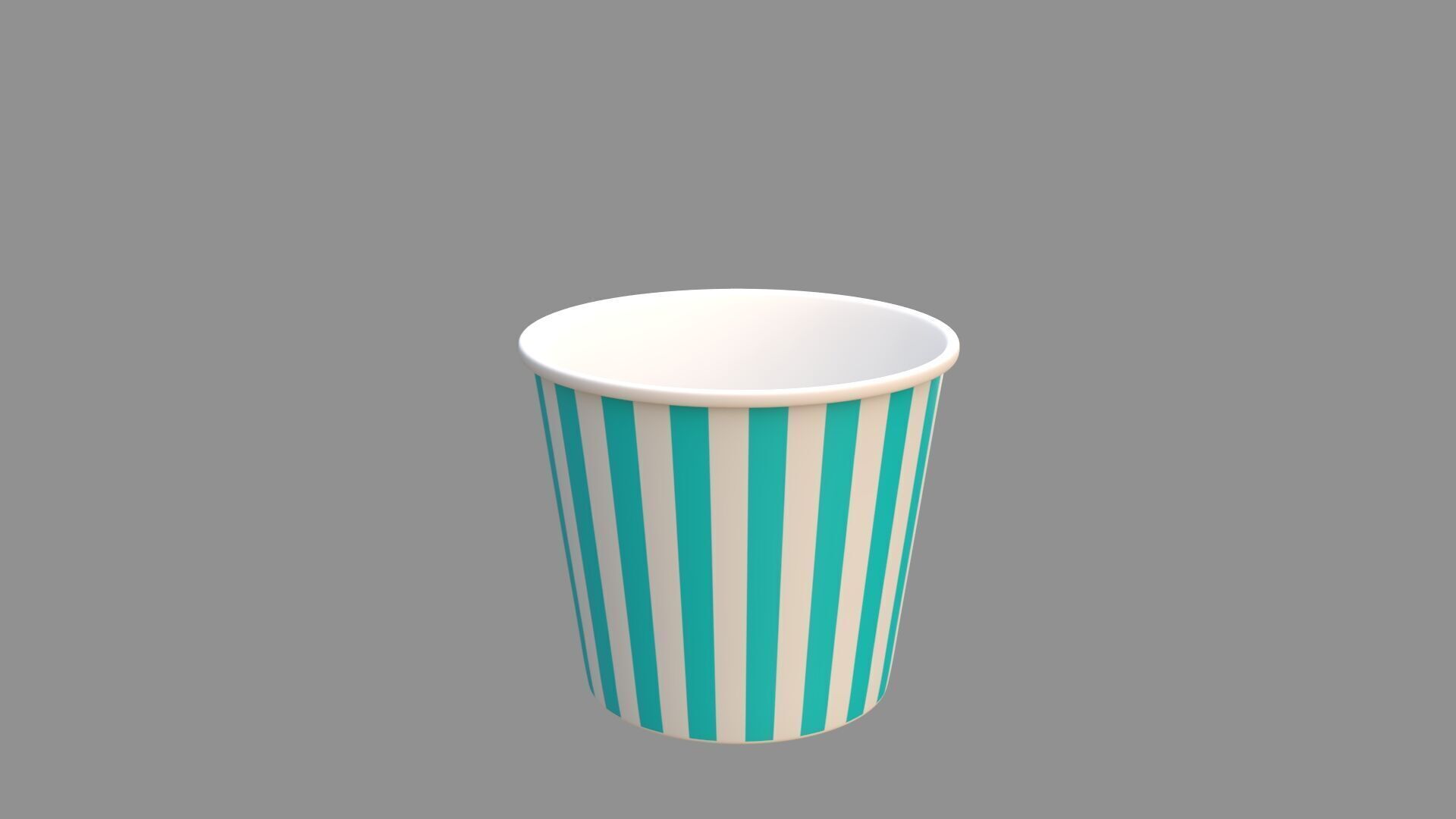 popcorn tub 3D model_3
