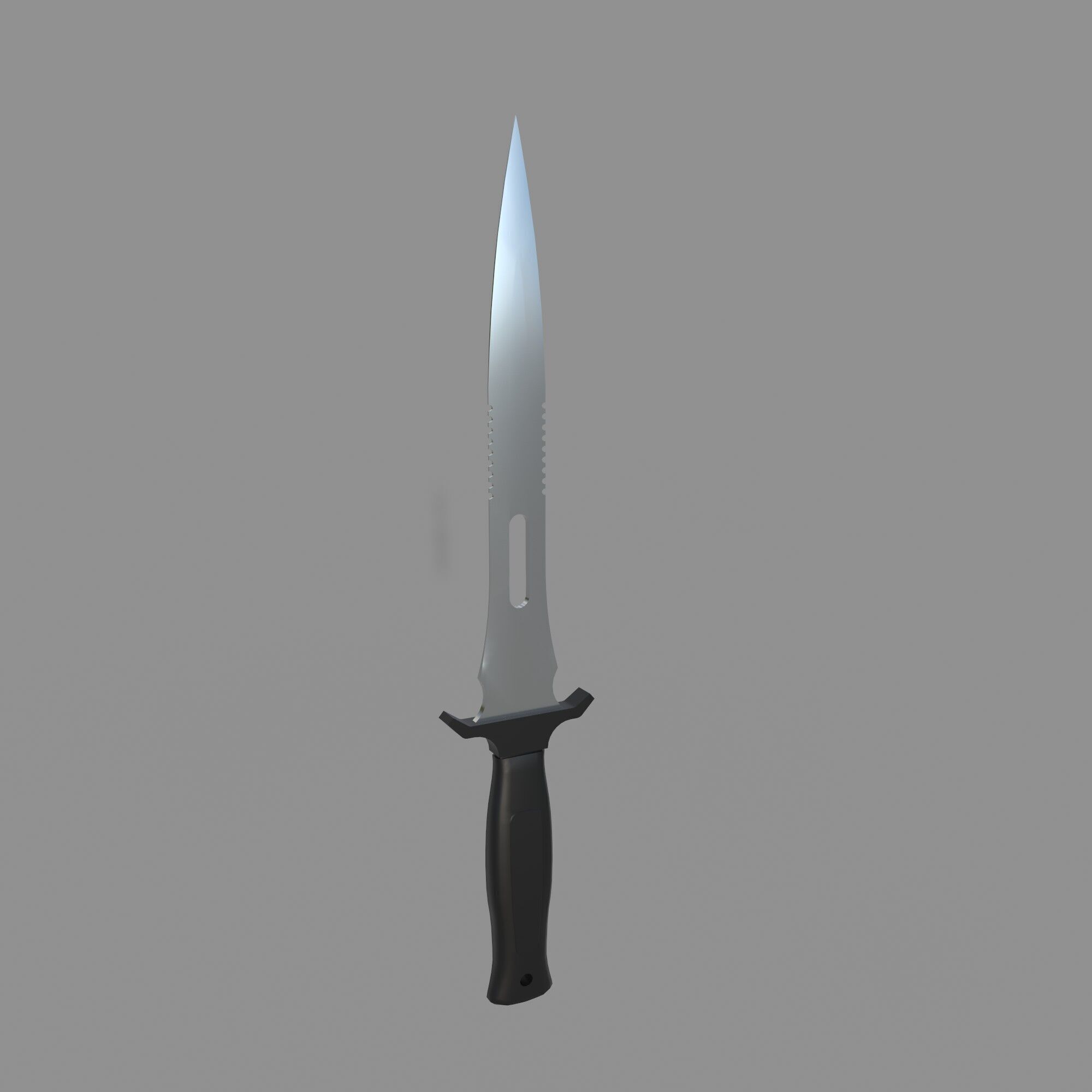 Kombat Knife Low-poly 3D model_4