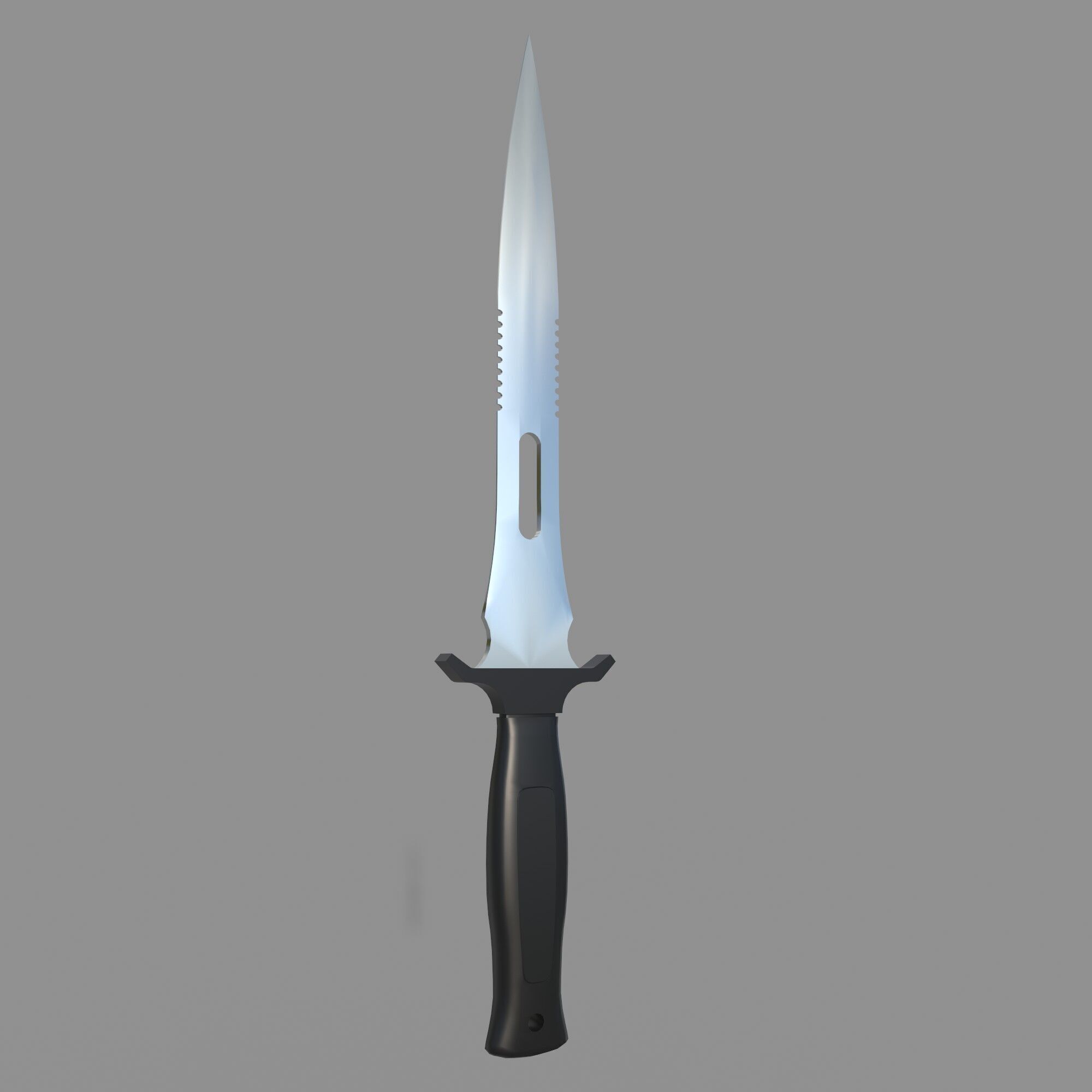 Kombat Knife Low-poly 3D model_3