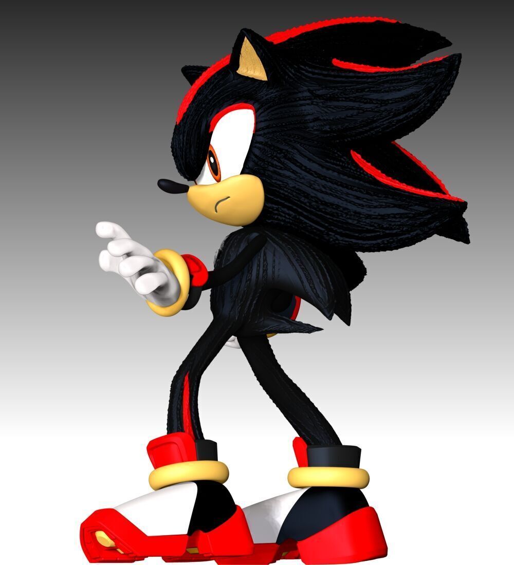 Shadow The Hedgehog 3 Fan Art 3D print model_5