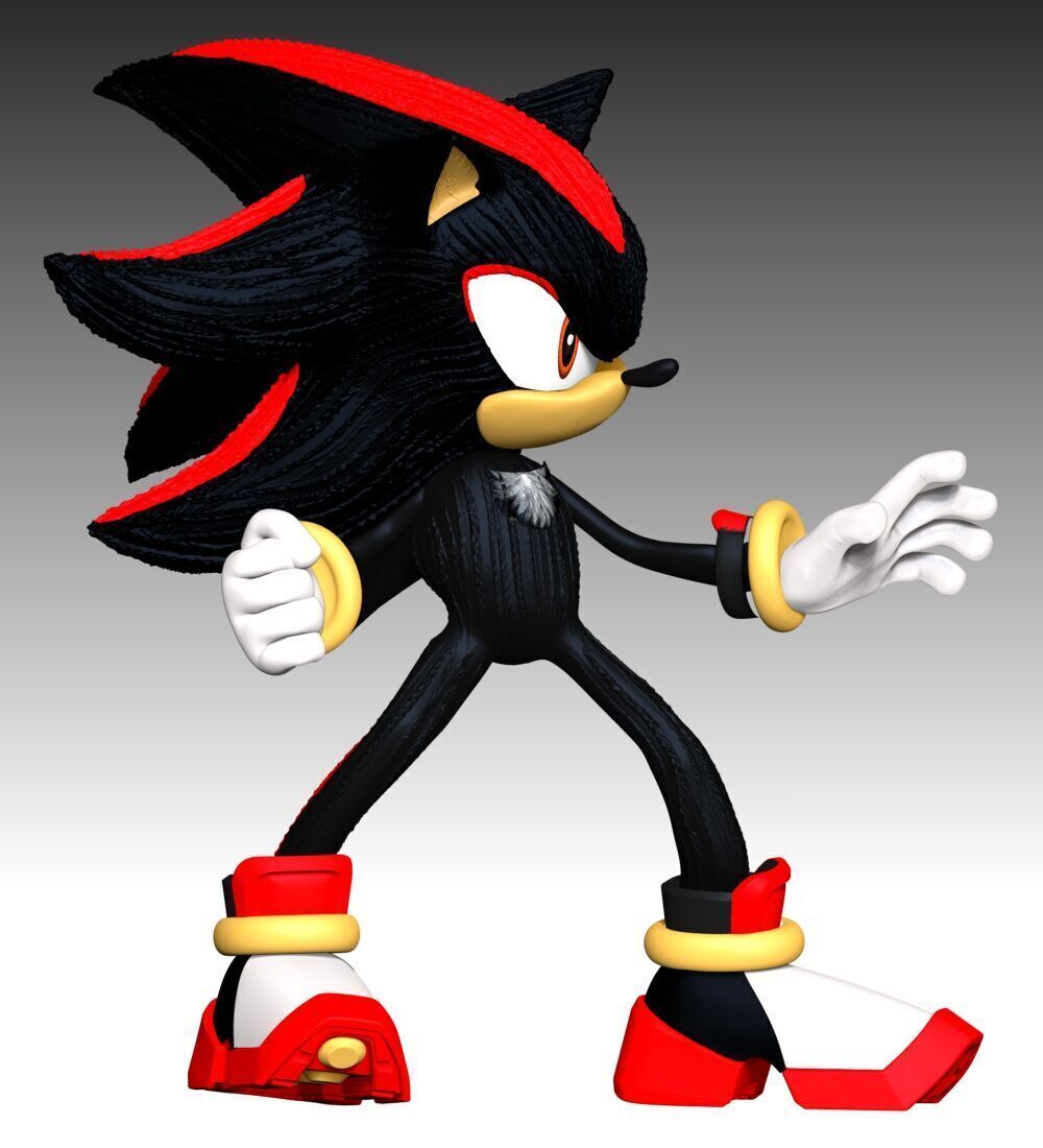 Shadow The Hedgehog 3 Fan Art 3D print model_7