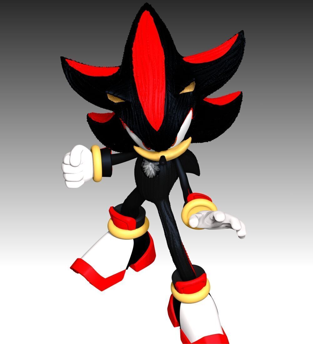 Shadow The Hedgehog 3 Fan Art 3D print model_6