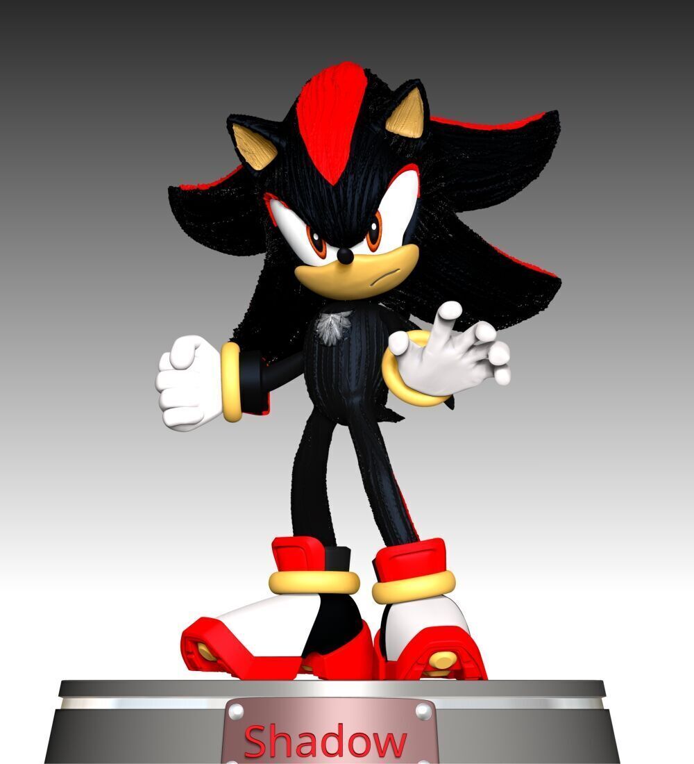 Shadow The Hedgehog 3 Fan Art 3D print model_1