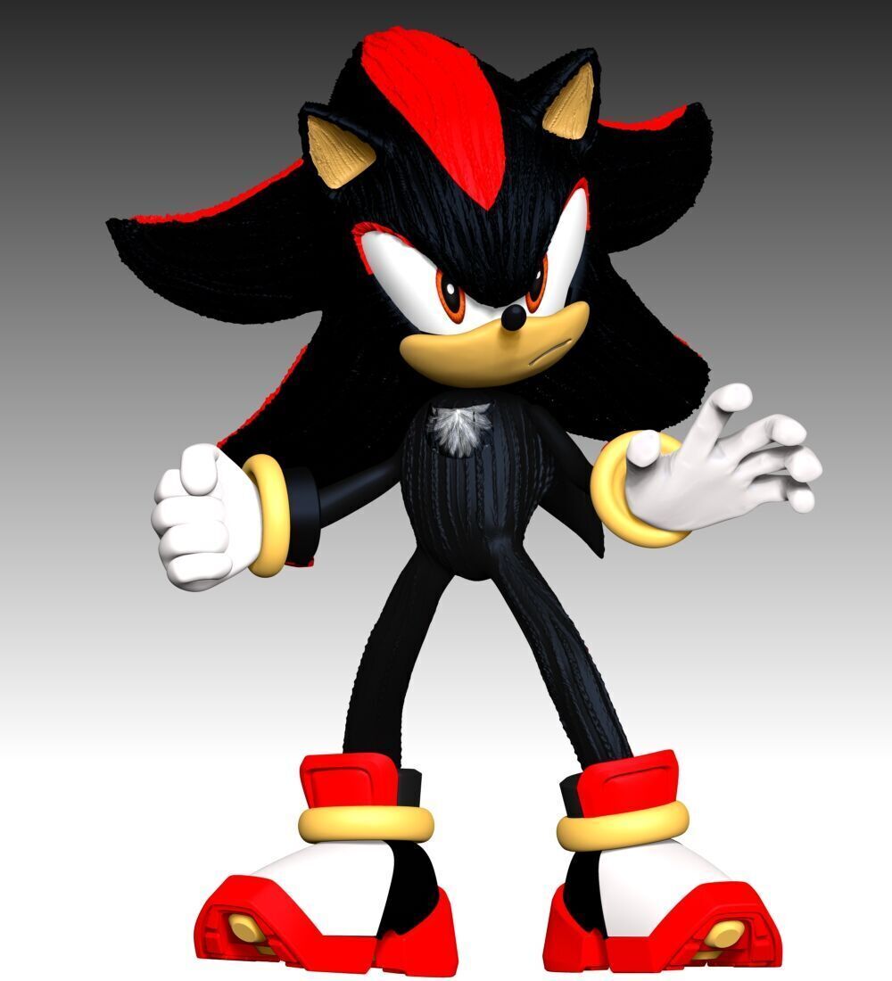 Shadow The Hedgehog 3 Fan Art 3D print model_3