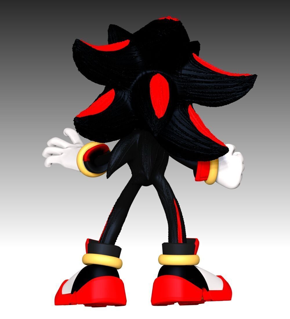 Shadow The Hedgehog 3 Fan Art 3D print model_9