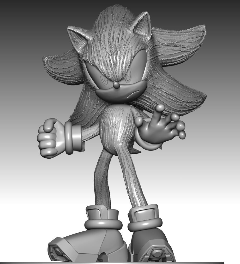 Shadow The Hedgehog 3 Fan Art 3D print model_4