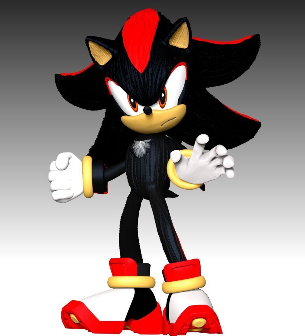 Shadow The Hedgehog 3 Fan Art 3D print model_2