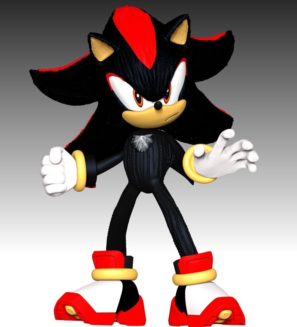 Shadow The Hedgehog 3 Fan Art 3D print model_8