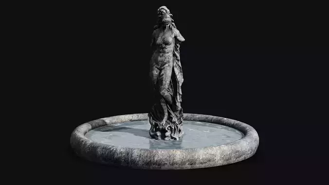 Venus Fountain Low-poly 3D model