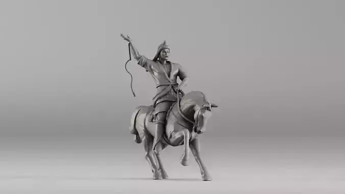 S00100 Salavat Yulaev on Horseback 3D print model