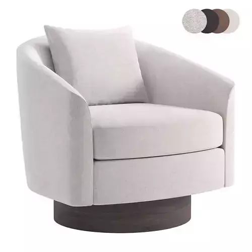 Camino Upholstered Swivel Lounge Chair