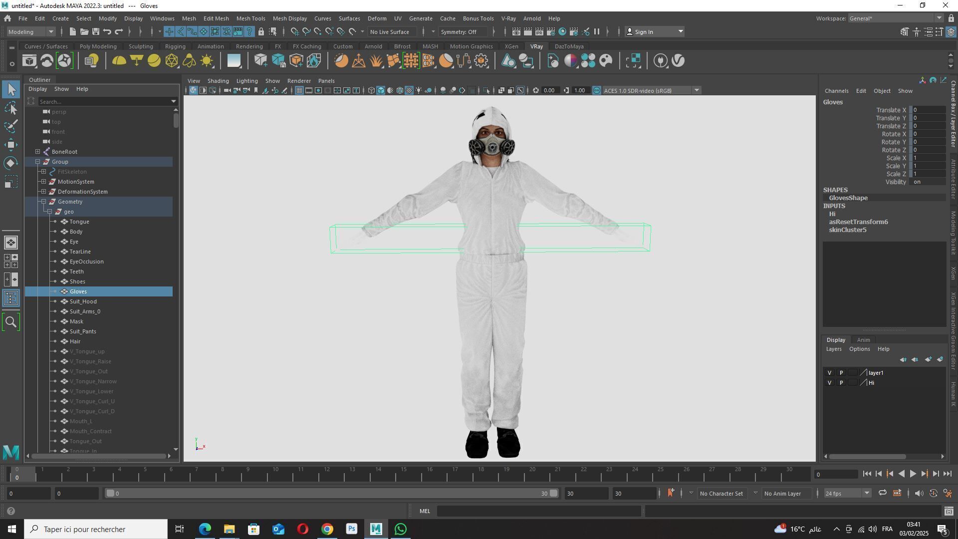 Sterile Containment Suit  High-Quality 3D Character Asset Low-poly 3D model_15