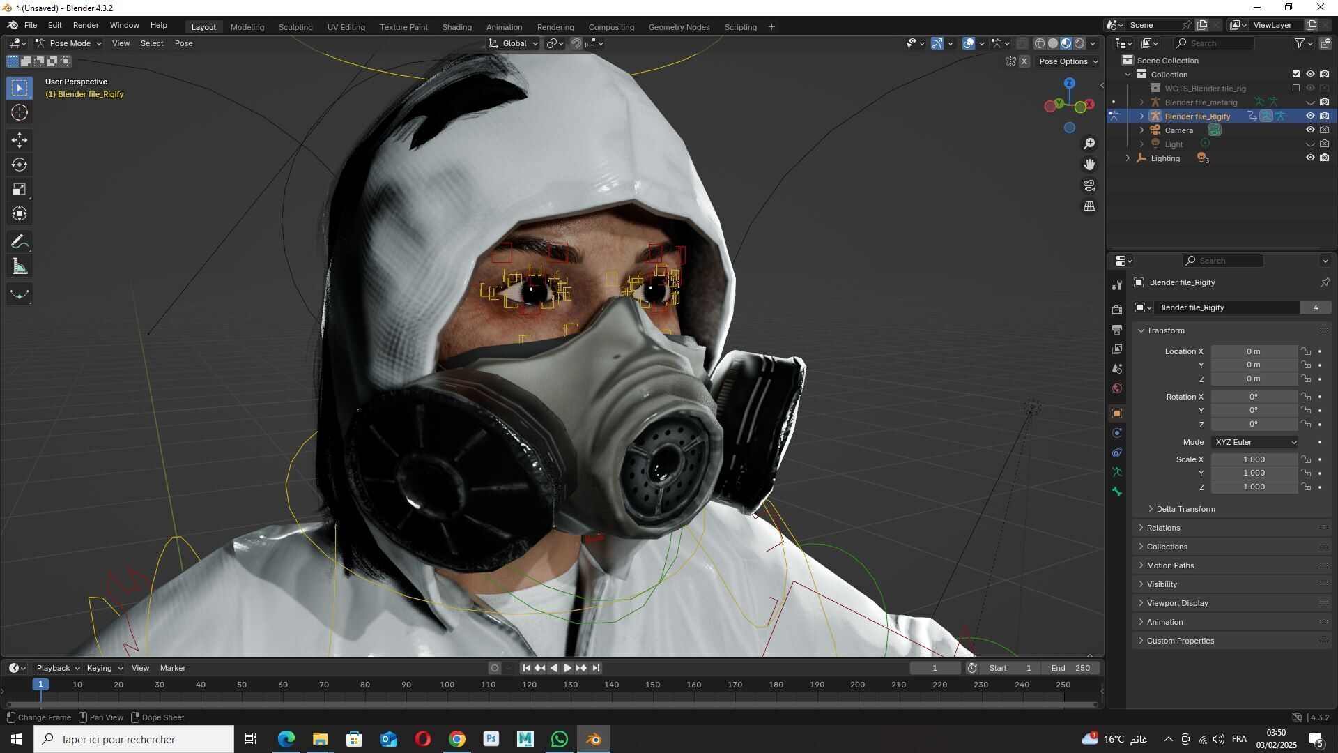 Sterile Containment Suit  High-Quality 3D Character Asset Low-poly 3D model_17
