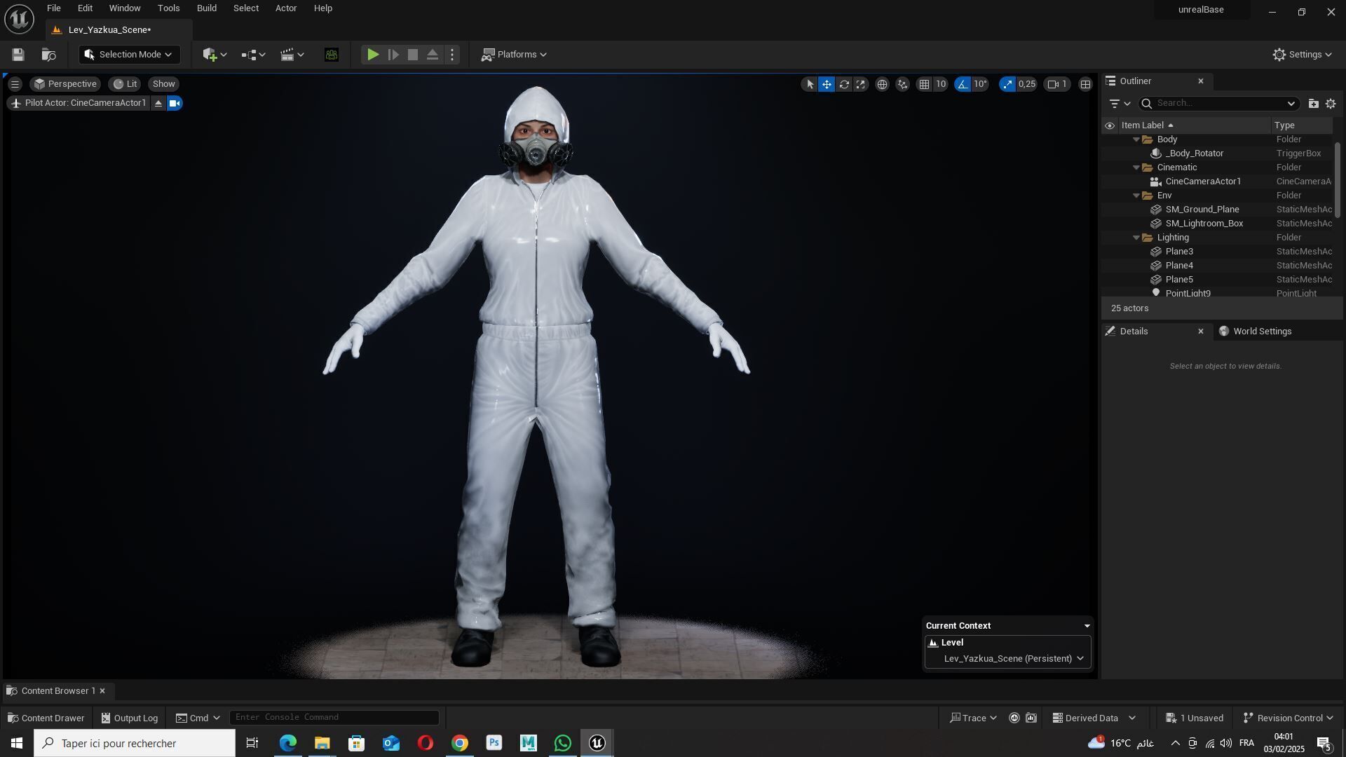 Sterile Containment Suit  High-Quality 3D Character Asset Low-poly 3D model_20