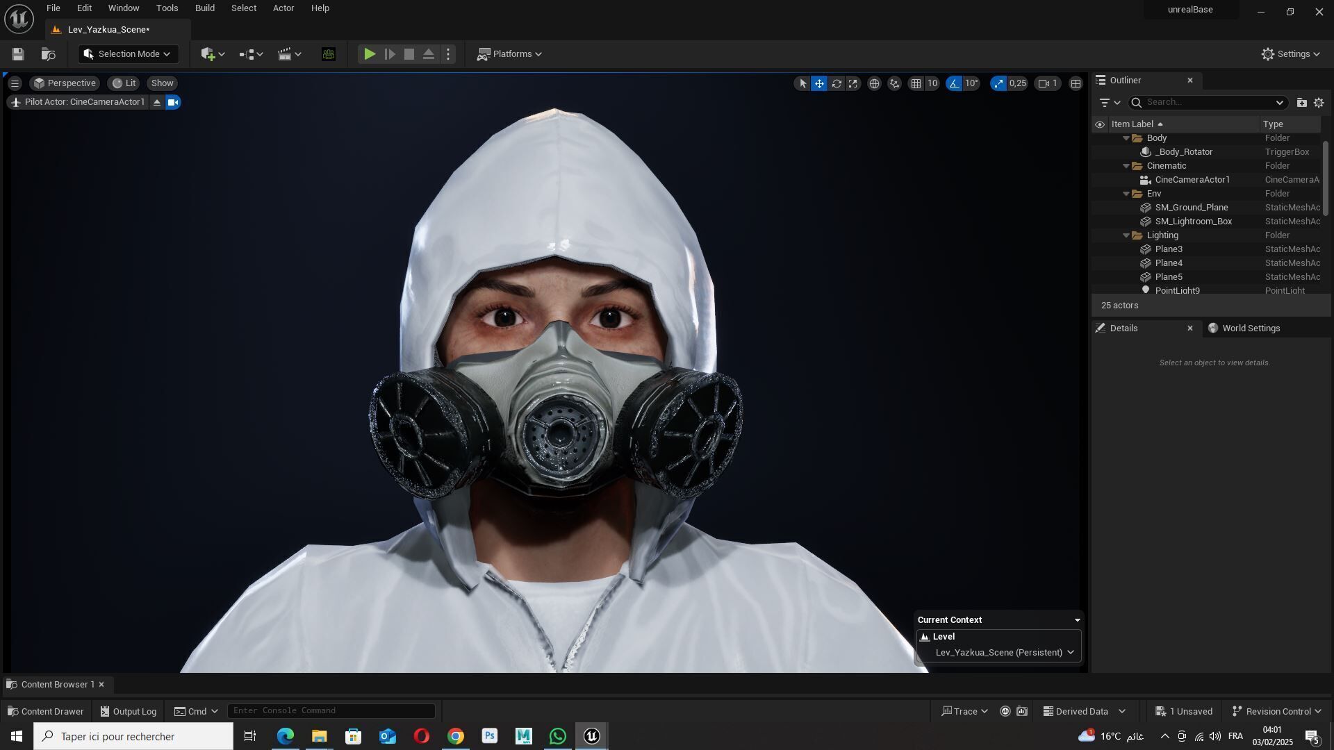 Sterile Containment Suit  High-Quality 3D Character Asset Low-poly 3D model_21