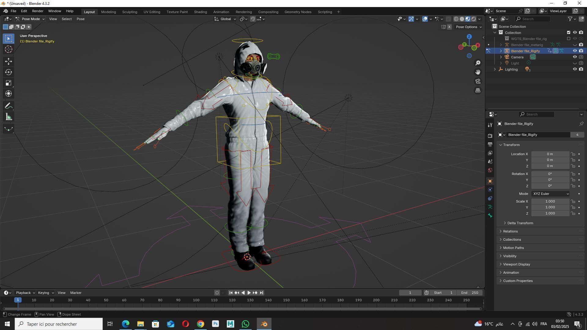 Sterile Containment Suit  High-Quality 3D Character Asset Low-poly 3D model_16