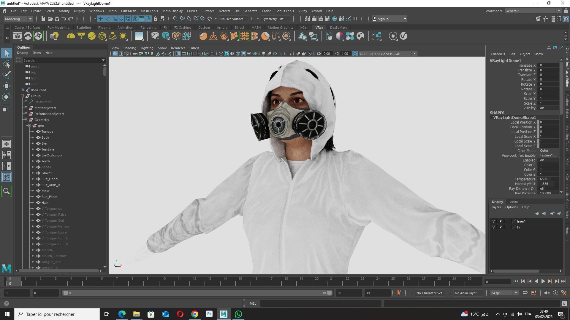Sterile Containment Suit  High-Quality 3D Character Asset Low-poly 3D model_14