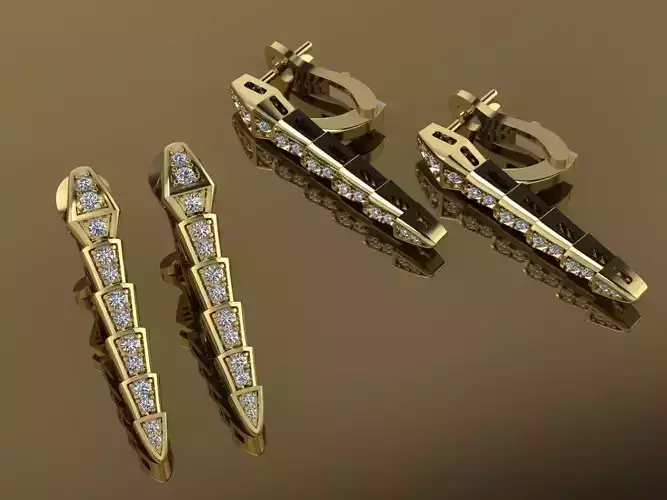 Bvlgari Snake Serpenti Earring