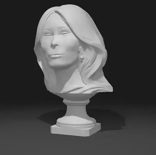 Melania Trump Woman of Donald Trump Portrait Sculpture 3D print model
