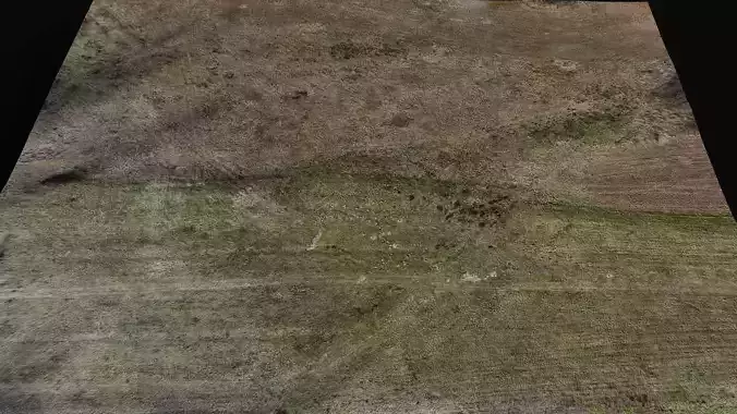 landscape grass field large area 180m part4 drone scan