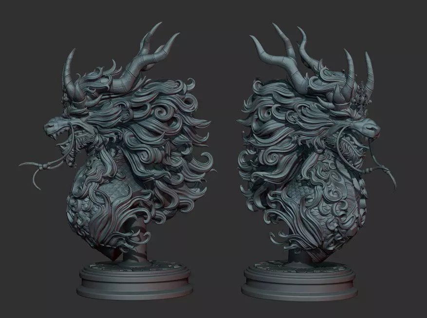 Kirin Bust 3D print model