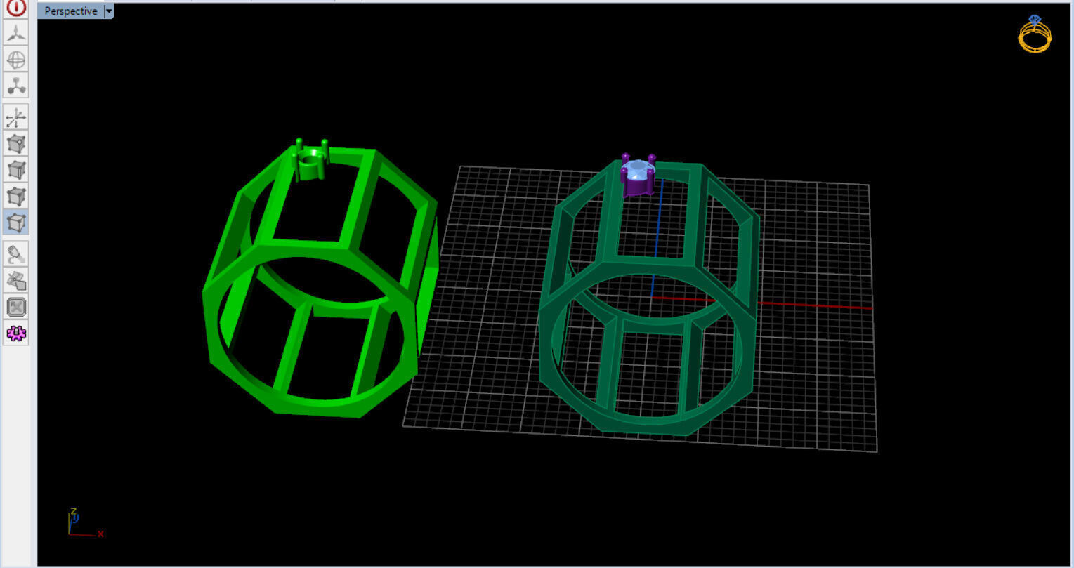 modern geometric ring with a diamond 3D print model_9