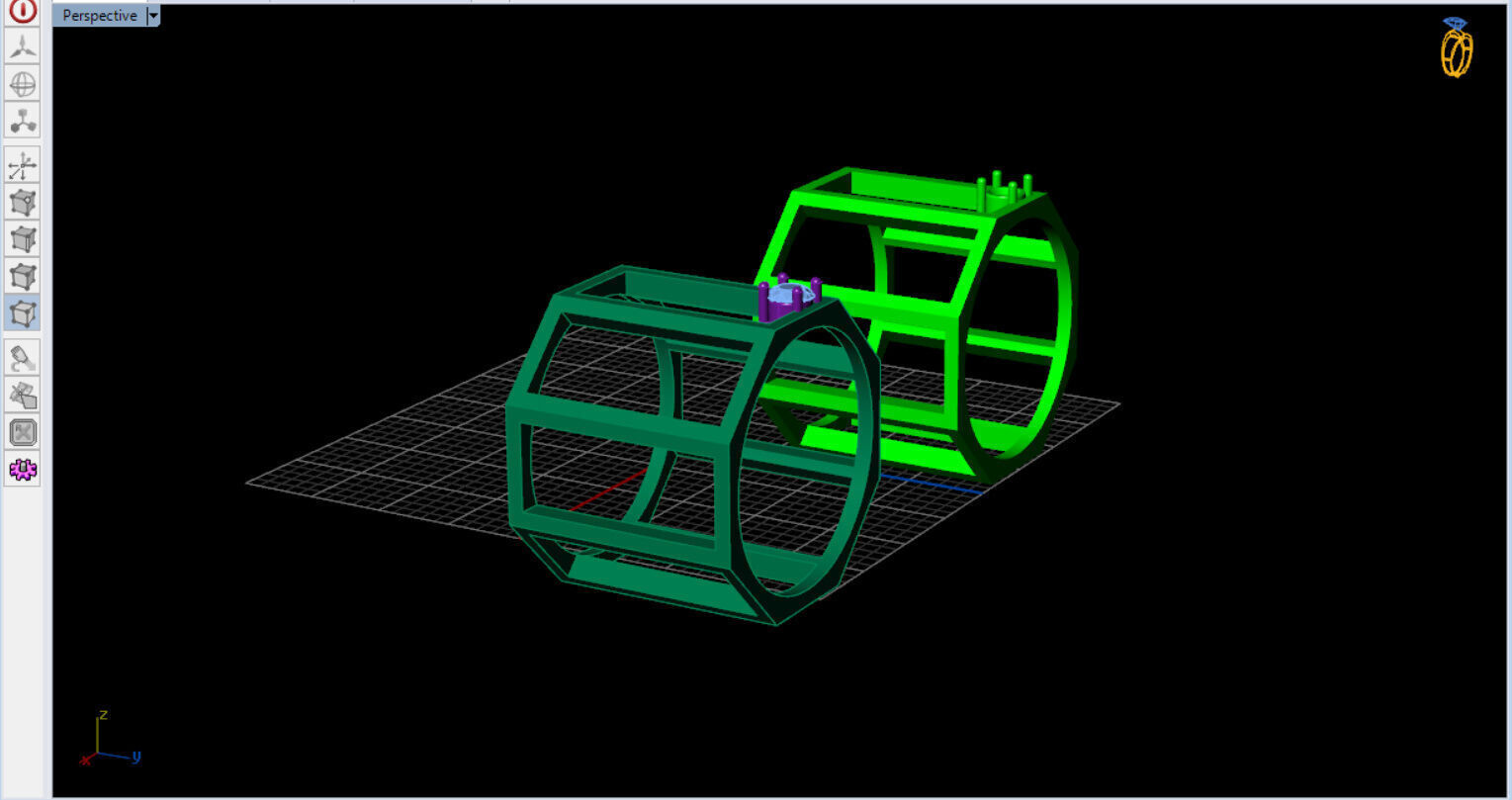 modern geometric ring with a diamond 3D print model_14