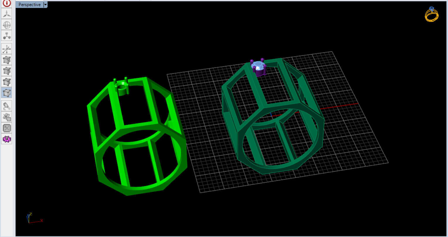 modern geometric ring with a diamond 3D print model_8