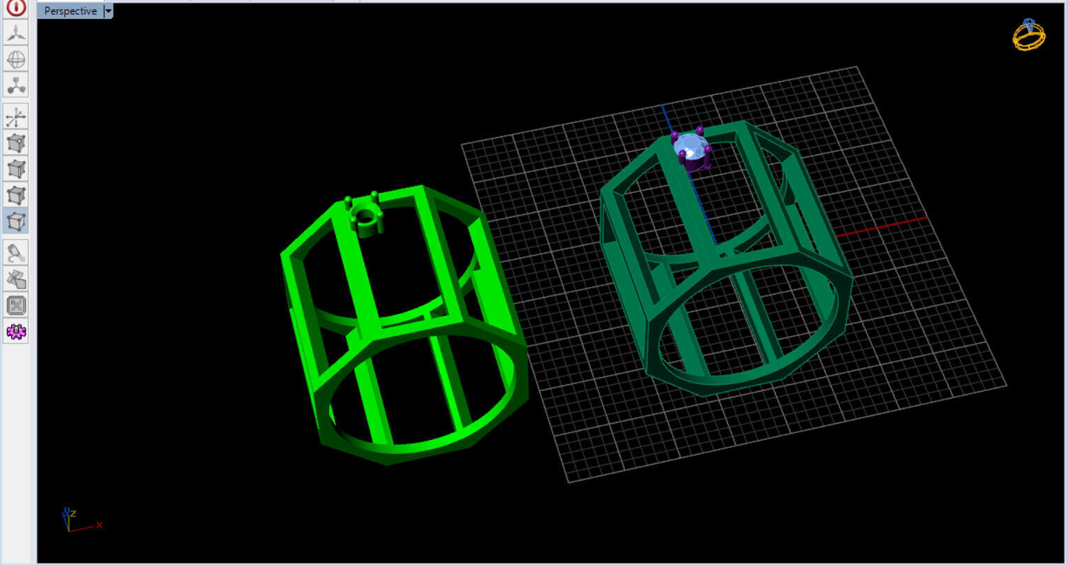 modern geometric ring with a diamond 3D print model_27