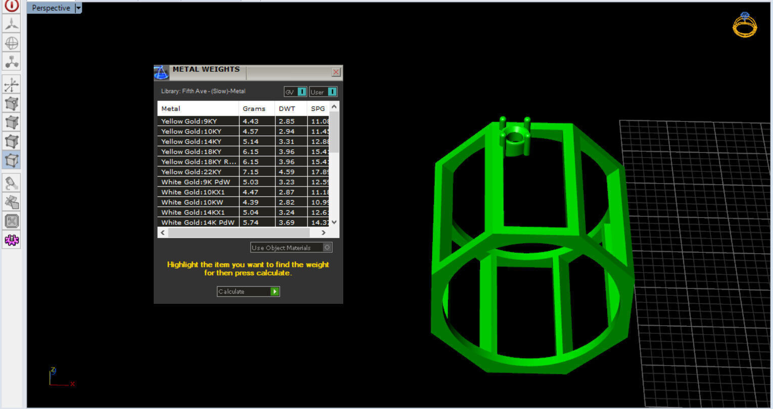 modern geometric ring with a diamond 3D print model_6