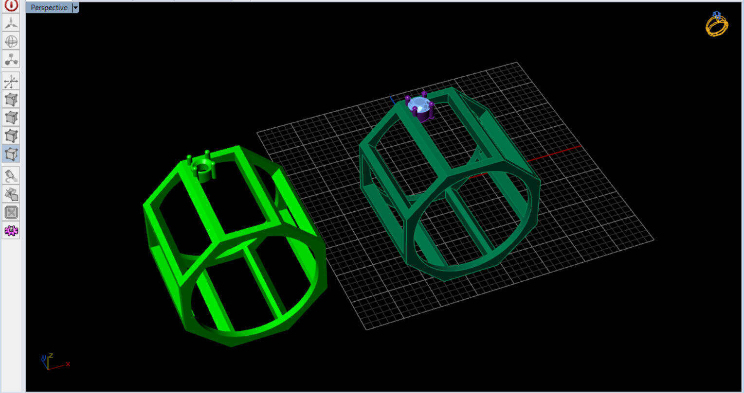modern geometric ring with a diamond 3D print model_7
