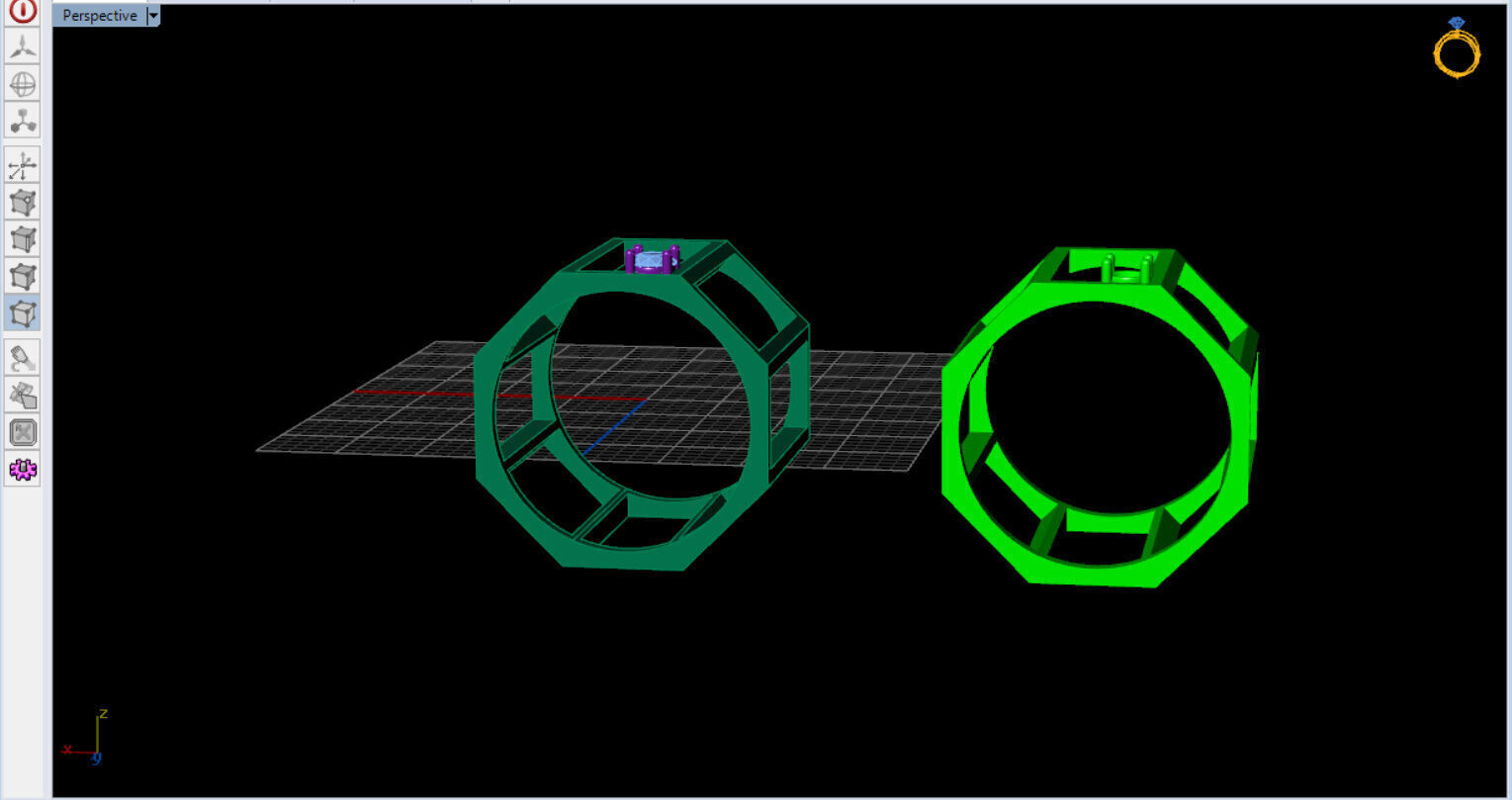 modern geometric ring with a diamond 3D print model_16