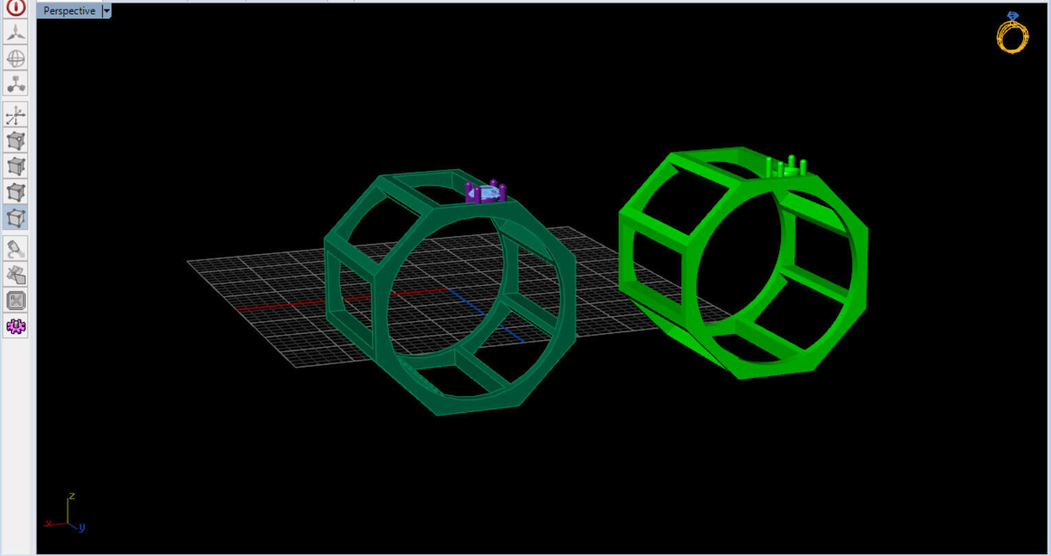 modern geometric ring with a diamond 3D print model_15