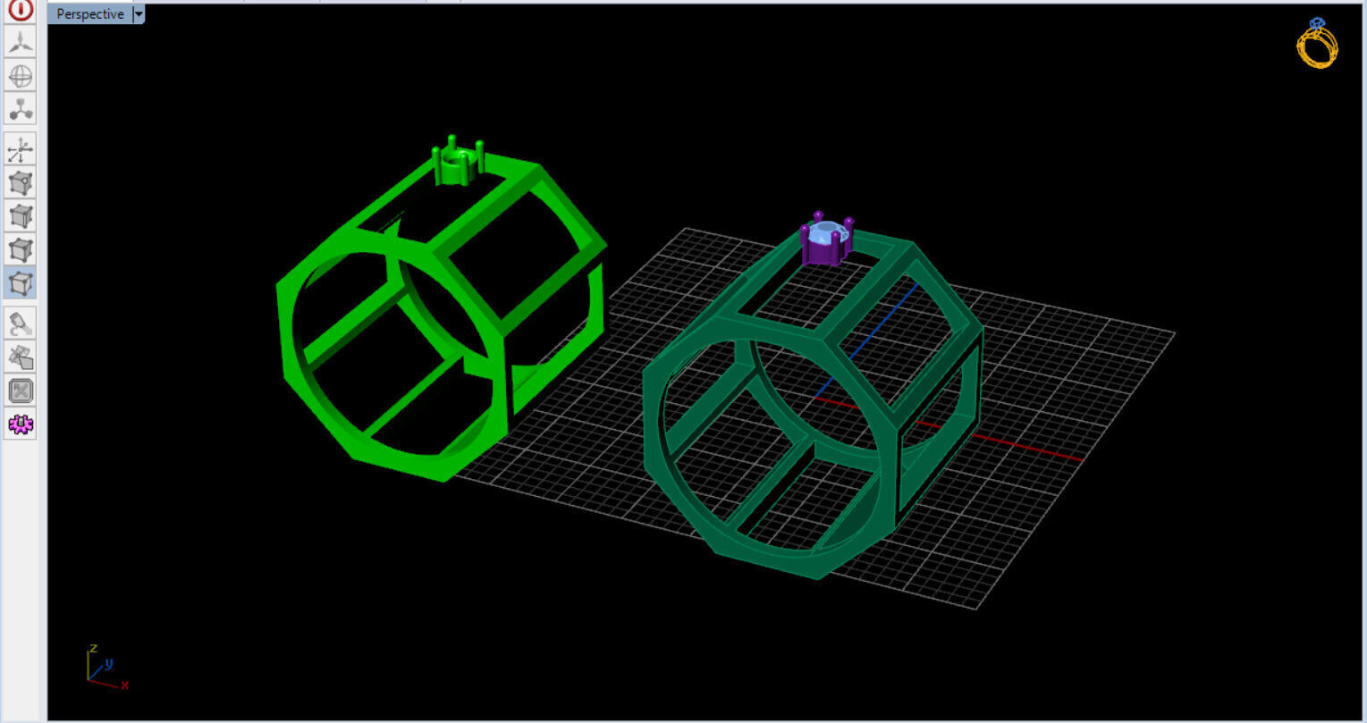 modern geometric ring with a diamond 3D print model_10