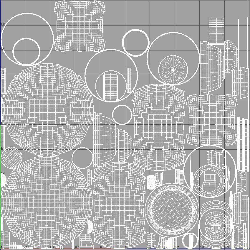 Star Wars Black T70 X Wing Starfighter and BB8 rigged 3D model_15