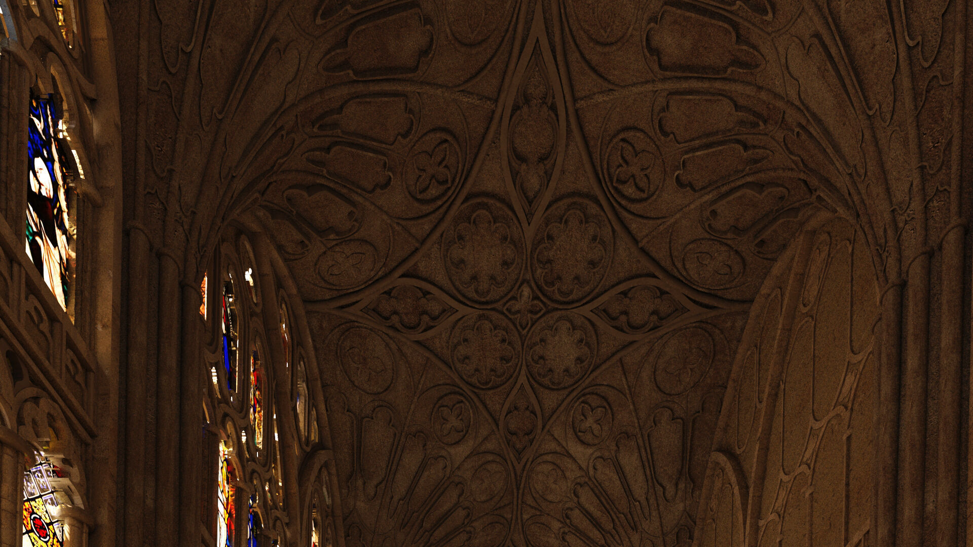 Gloucester cathedral cloister 3D model_7