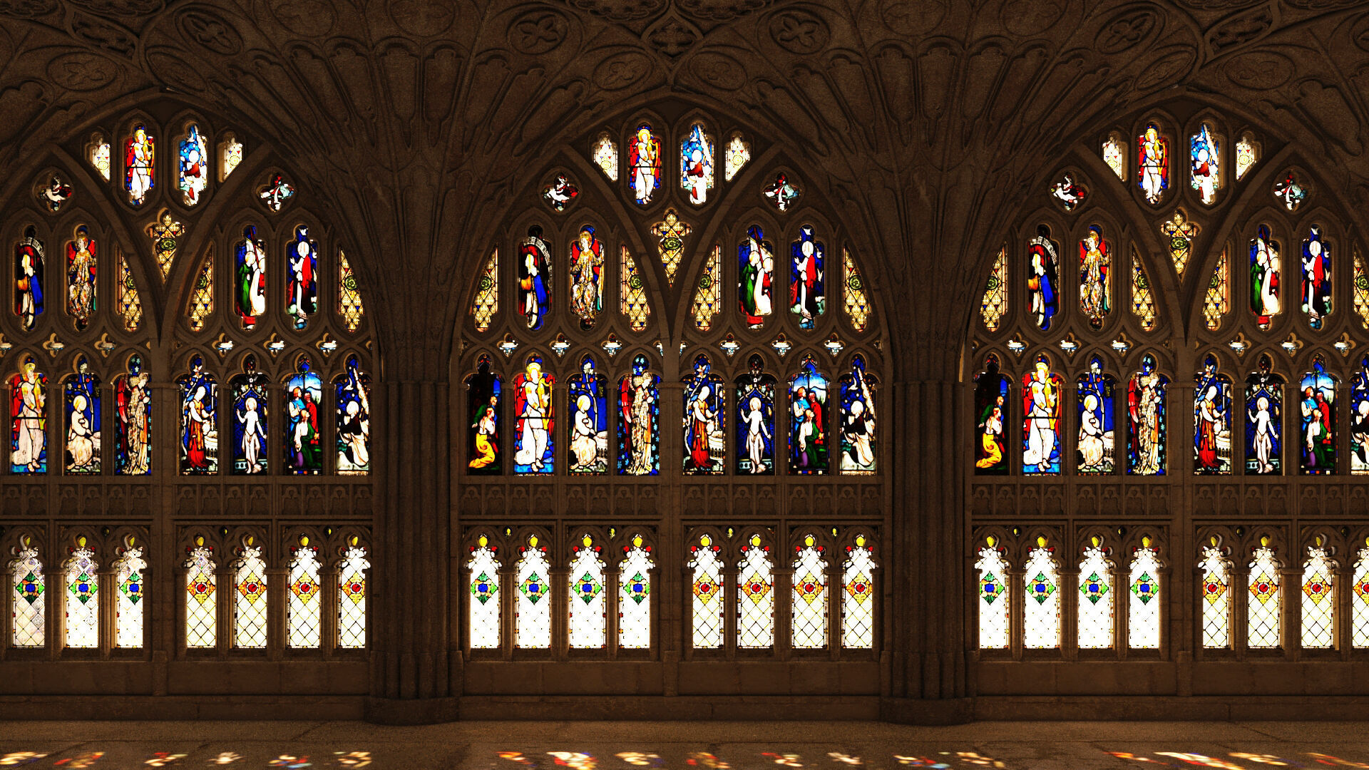 Gloucester cathedral cloister 3D model_6