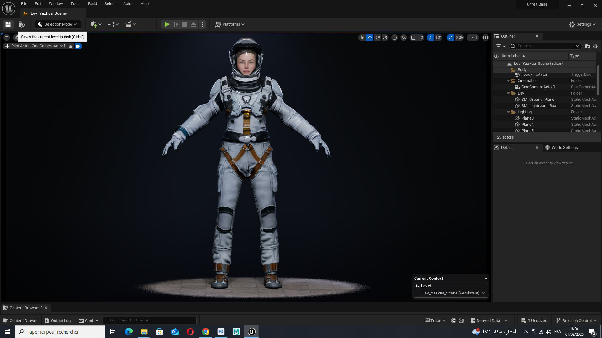 Elite Space Explorer Rigged Astronaut Model Low-poly 3D model_21