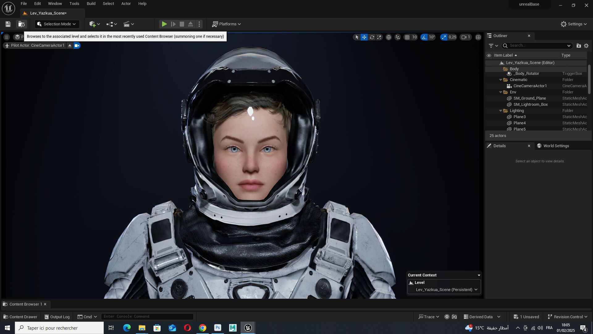 Elite Space Explorer Rigged Astronaut Model Low-poly 3D model_22