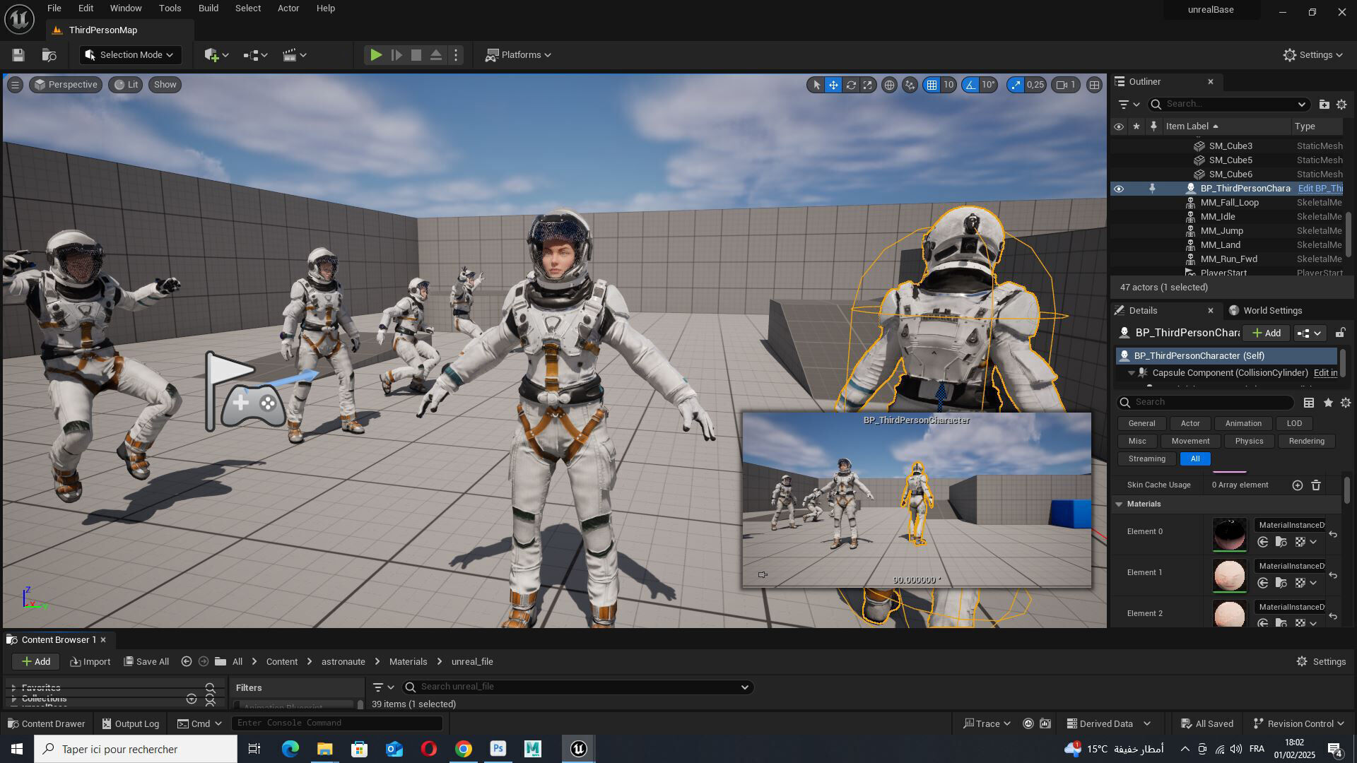 Elite Space Explorer Rigged Astronaut Model Low-poly 3D model_20