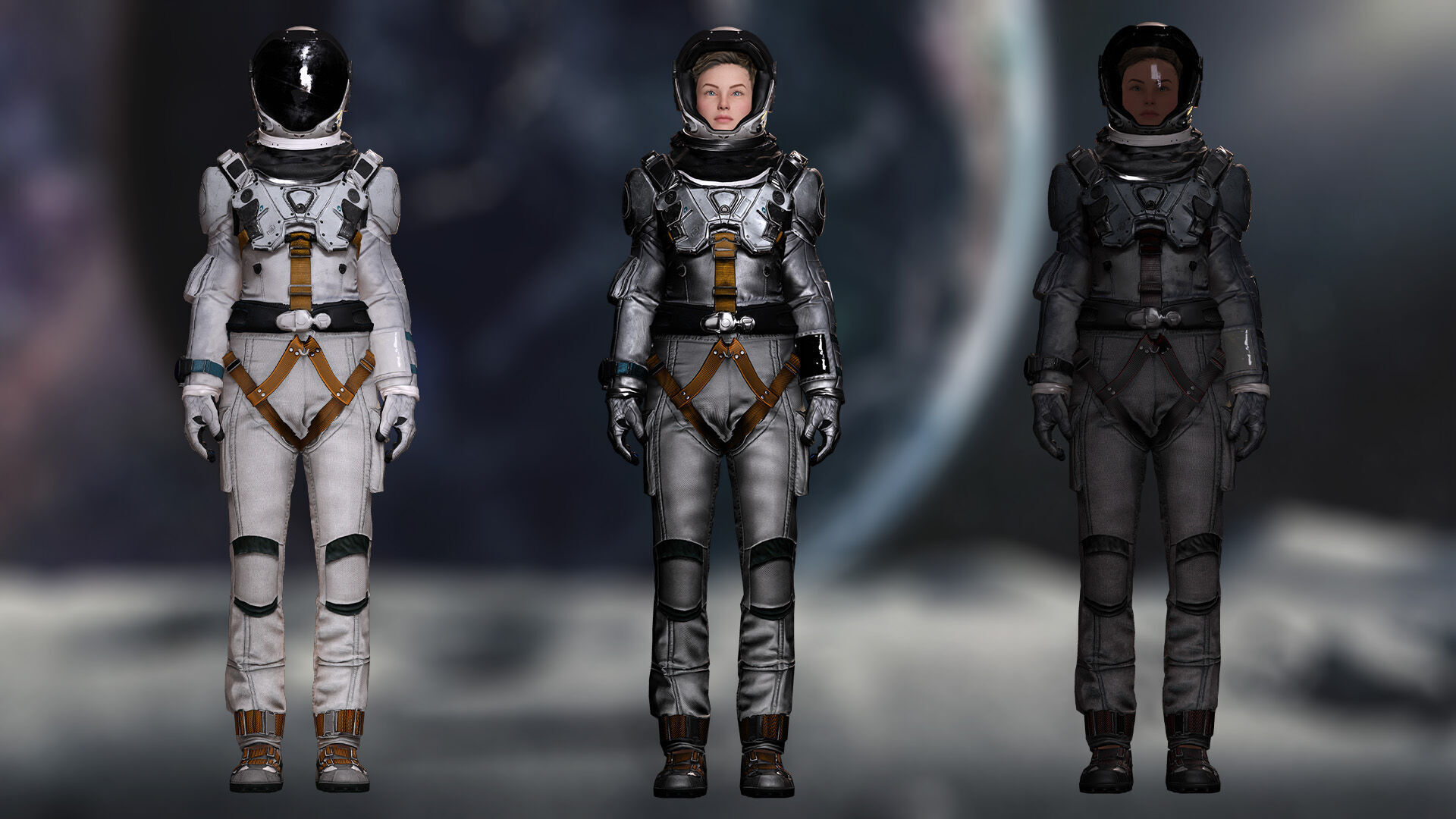 Elite Space Explorer Rigged Astronaut Model Low-poly 3D model_4